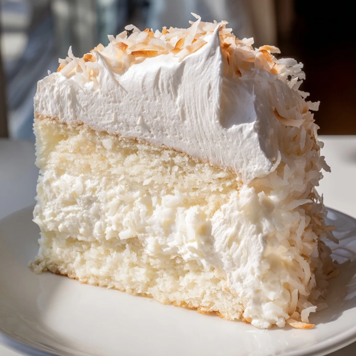 Classic Coconut White Cake