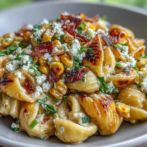 Elote Corn Pasta with Cotija