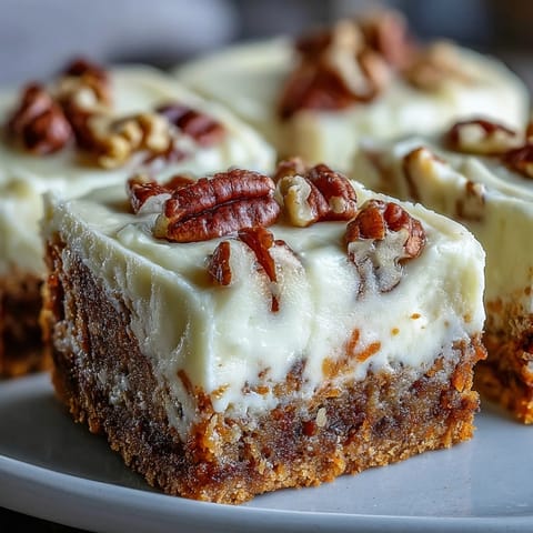 Carrot Cake Cheesecake Bars