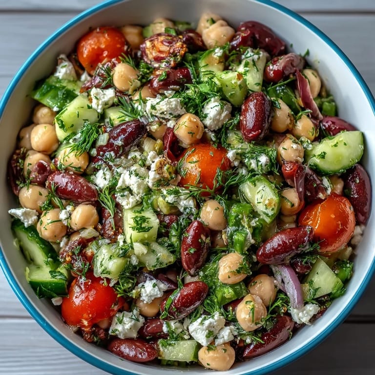 Vibrant cherry tomatoes and crisp cucumber add freshness and crunch to every bite.