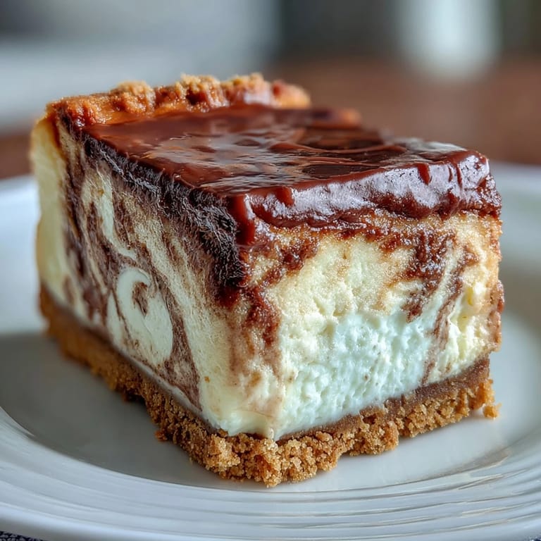 A whole Hojicha Cheesecake with a graham cracker crust, topped with a dollop of fresh whipped cream.