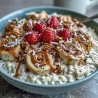 Healthy Easy Overnight Oats with Strawberry and Chia, a vibrant jar layered with fresh berries, chia seeds, and creamy oats, ready for a nutritious breakfast.