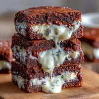 Cream cheese stuffed brownie mix cookies with rich, fudgy centers and smooth cream cheese filling, baked to perfection.